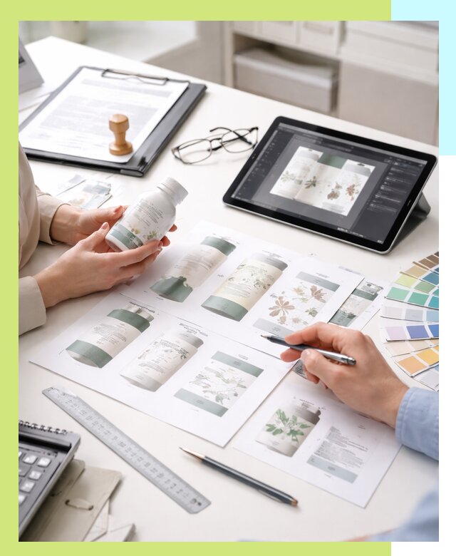 Профессиональная разработка дизайна и текста этикетки продукции в Новоалтайске